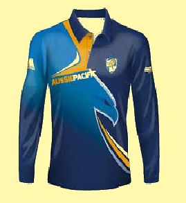 blue cricket jersey