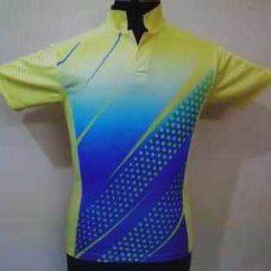 blue and yellow cricket jersey