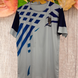 white-blue football jersey