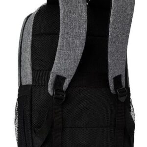 grey black backpack