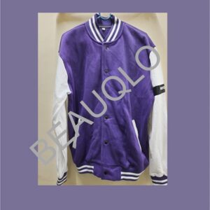 Purple Color Varsity Jacket1