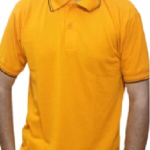 polo neck yellow tshirt