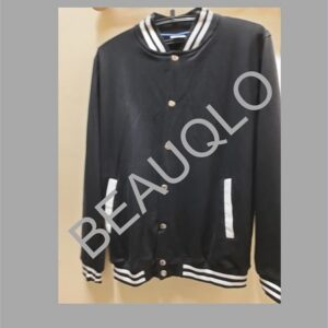 Cheap Black Color Varsity Jacket