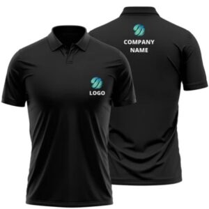 Custom Black Color Polo T Shirt