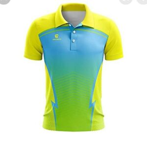 Yellow Blue Cricket TShirt