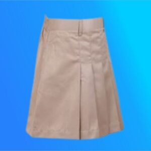Beige Color School Uniform Skirt