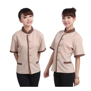 Beige Hotel Staff Uniform