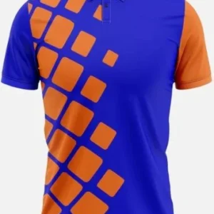 Orange Design Cricket Jersey