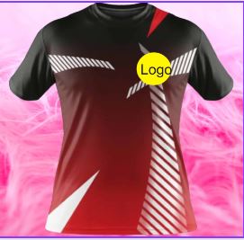 Black Red Football Team Jersey