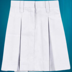 White School Uniform Skirt